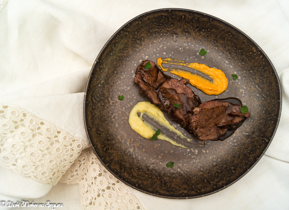 Carrillera de ternera a baja temperatura (sous vide)
