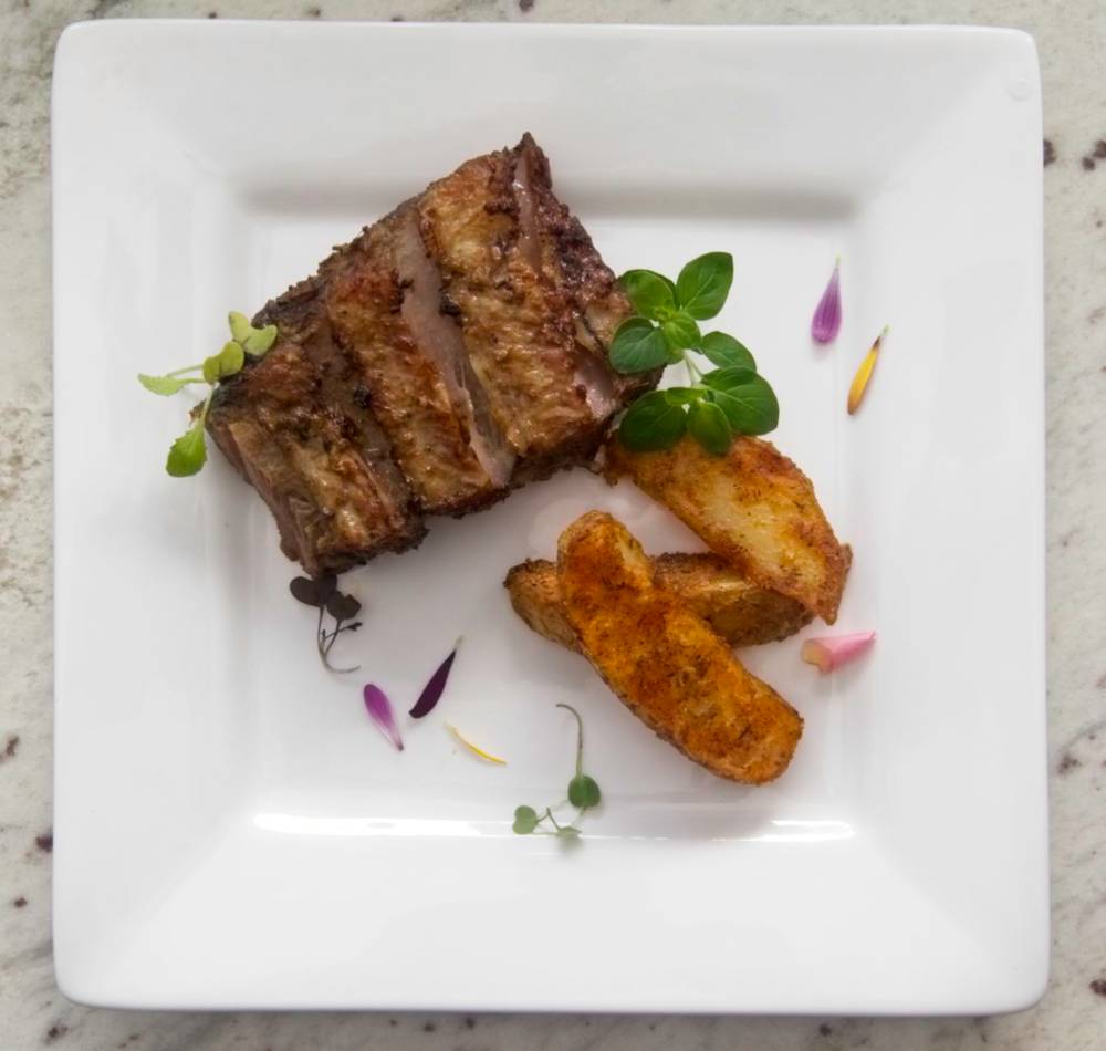 Costillas de cerdo asadas a baja temperatura