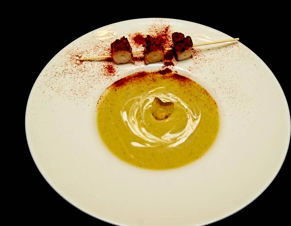 Crema de chirivías y bimi