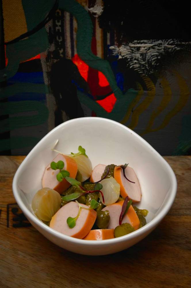 Ensalada de salchichas