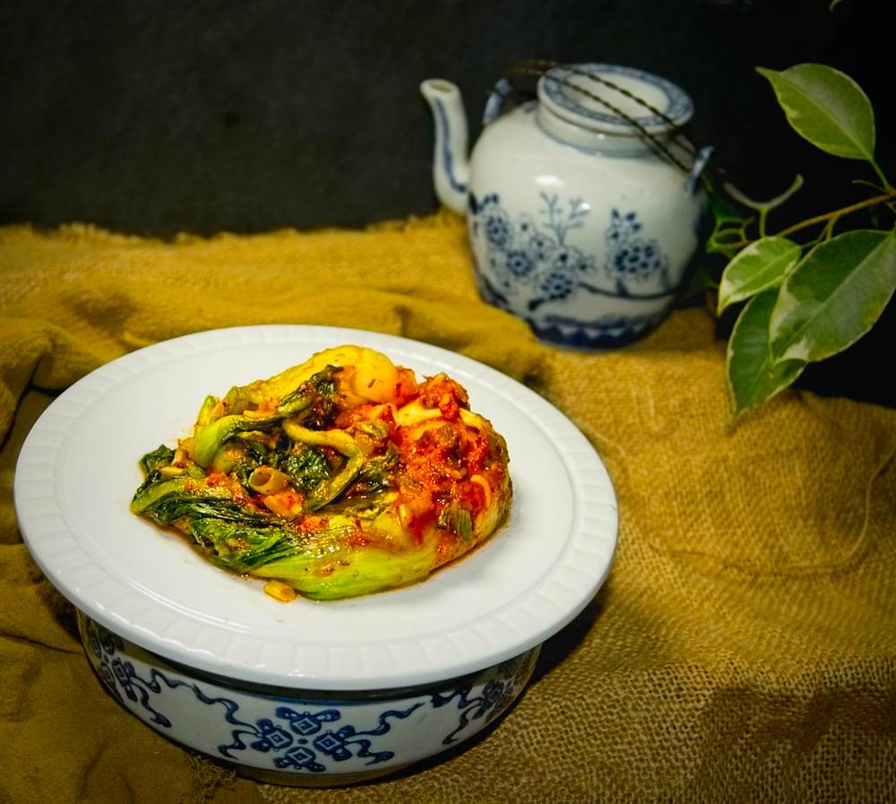Kimchi de Pak Choi (Bok choy doenjam muchin)