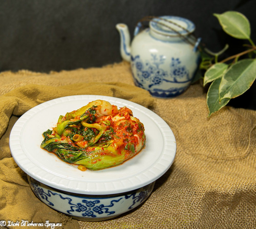 Kimchi de Pak Choi (Bok choy doenjam muchin)